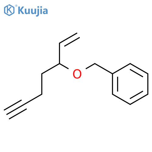 Benzene, [[(1-ethenyl-4-pentynyl)oxy]methyl]- structure