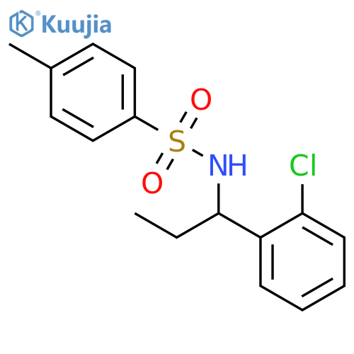 Benzenesulfonamide, N-[1-(2-chlorophenyl)propyl]-4-methyl- structure