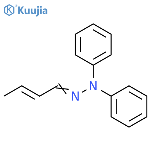 2-Butenal, diphenylhydrazone, (2E)- structure