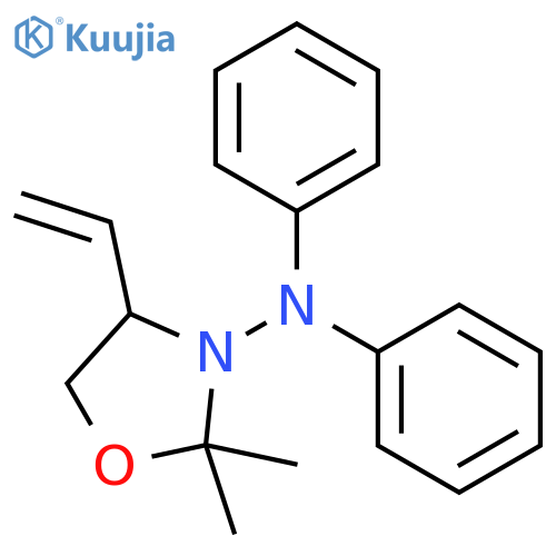 3-Oxazolidinamine, 4-ethenyl-2,2-dimethyl-N,N-diphenyl- structure
