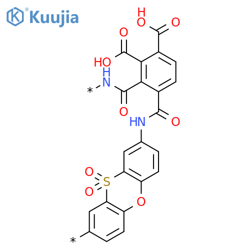 Poly[(10,10-dioxido-2,8-phenoxathiindiyl)iminocarbonyl(dicarboxyphenylene)carbonylimino] structure