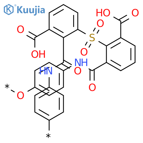 POLY[OXY-1,4-PHENYLENEIMINOCARBONYL(CARBOXYPHENYLENE)SULFONYL(CARBOXYPHENYLENE)CARBONYLIMINO-1,4-PHENYLENE] structure