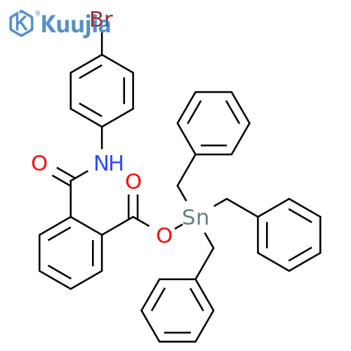 Benzamide,N-(4-bromophenyl)-2-[[[tris(phenylmethyl)stannyl]oxy]carbonyl]- structure