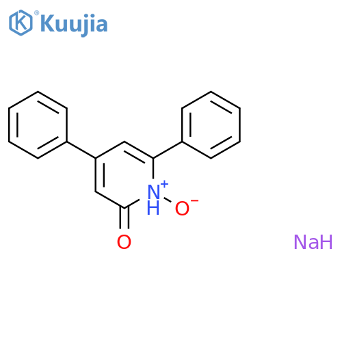 SODIUM 4,6-DIPHENYL-1-OXIDO-2-PYRIDONE structure