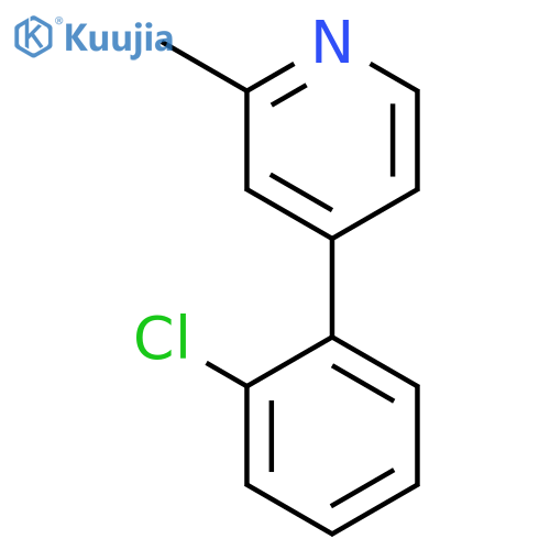 PYRIDINE, 4-(2-CHLOROPHENYL)-2-METHYL- structure