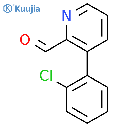 3-(2-chlorophenyl)pyridine-2-carbaldehyde structure
