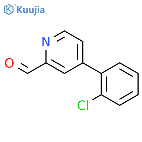 4-(2-chlorophenyl)pyridine-2-carbaldehyde structure
