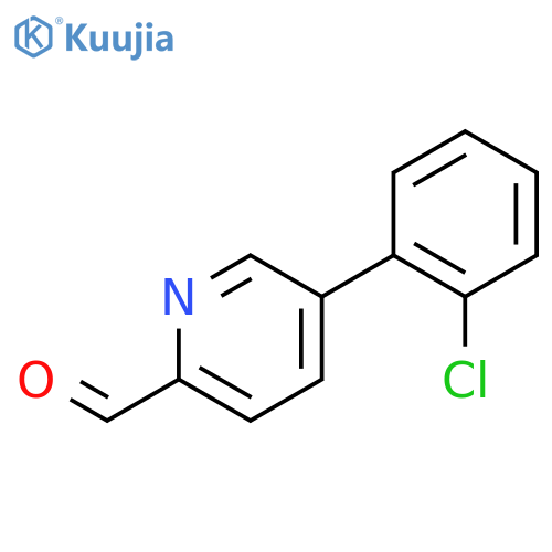 5-(2-chlorophenyl)pyridine-2-carbaldehyde structure