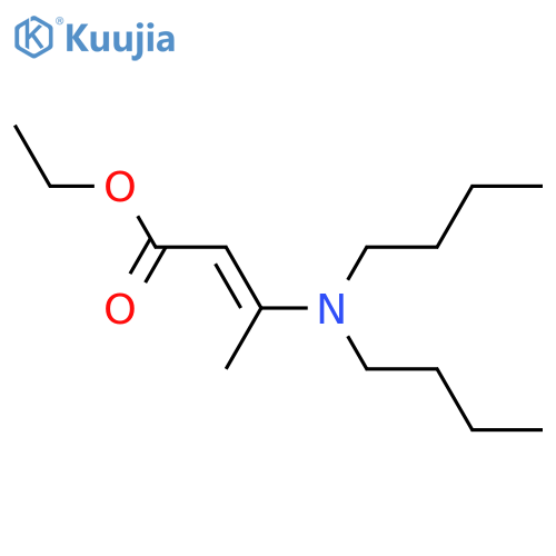 2-BUTENOIC ACID, 3-(DIBUTYLAMINO)-, ETHYL ESTER structure
