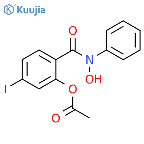 Benzamide, 2-(acetyloxy)-N-hydroxy-4-iodo-N-phenyl- structure