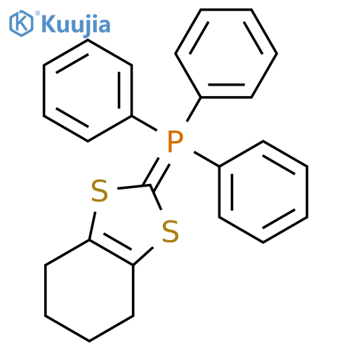 PHOSPHORANE, TRIPHENYL(4,5,6,7-TETRAHYDRO-1,3-BENZODITHIOL-2-YLIDENE)- structure