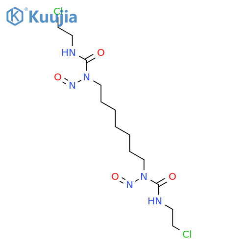 1,1'-heptane-1,7-diylbis[3-(2-chloroethyl)-1-nitrosourea] structure