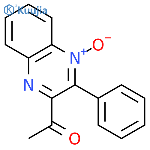 ETHANONE, 1-(4-OXIDO-3-PHENYL-2-QUINOXALINYL)- structure
