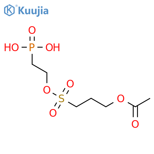 1-PROPANESULFONIC ACID, 3-(ACETYLOXY)-, 2-PHOSPHONOETHYL ESTER structure