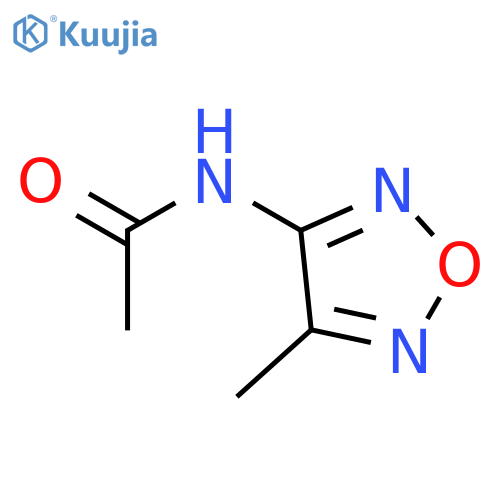 N-(4-methyl-1,2,5-oxadiazol-3-yl)acetamide structure