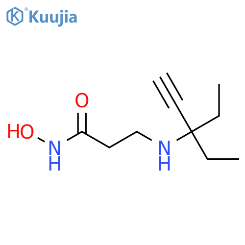 PROPANAMIDE, 3-[(1,1-DIETHYL-2-PROPYNYL)AMINO]-N-HYDROXY- structure