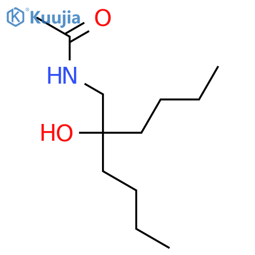 Acetamide, N-(2-butyl-2-hydroxyhexyl)- structure