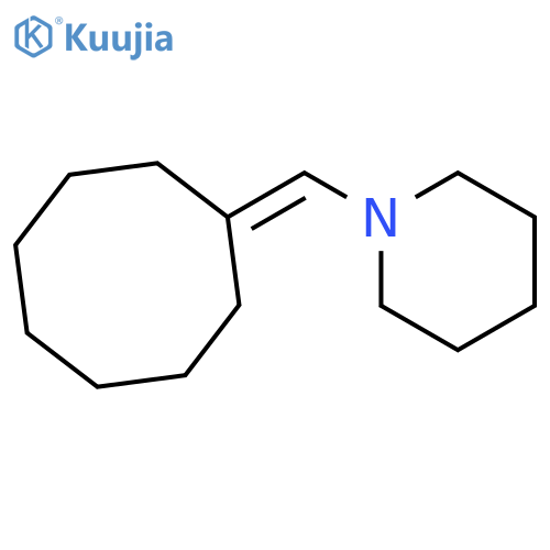 Piperidine, 1-(cyclooctylidenemethyl)- structure