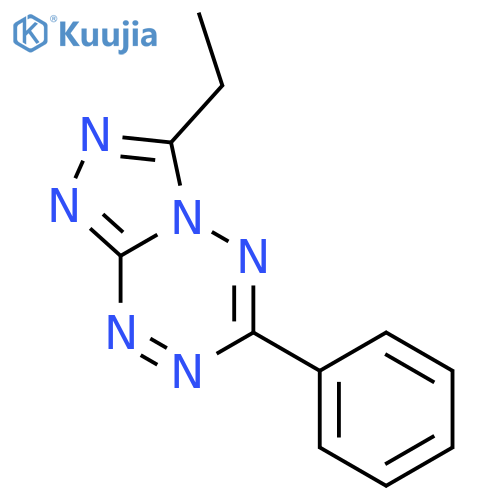 1,2,4-TRIAZOLO[4,3-B][1,2,4,5]TETRAZINE, 3-ETHYL-6-PHENYL- structure