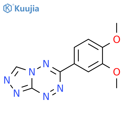 1,2,4-TRIAZOLO[4,3-B][1,2,4,5]TETRAZINE, 6-(3,4-DIMETHOXYPHENYL)- structure