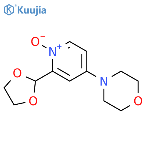 MORPHOLINE, 4-[2-(1,3-DIOXOLAN-2-YL)-1-OXIDO-4-PYRIDINYL]- structure