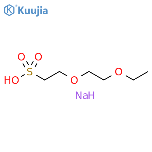 Ethanesulfonic acid, 2-(2-ethoxyethoxy)-, sodium salt (1:1) structure