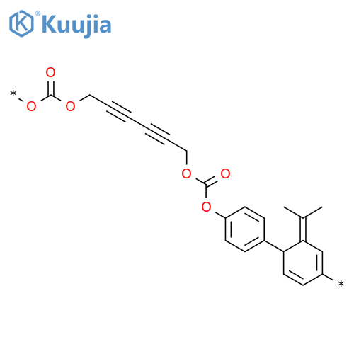 POLY[OXYCARBONYLOXY-2,4-HEXADIYNE-1,6-DIYLOXYCARBONYLOXY-1,4-PHENYLENE(1-METHYLETHYLIDENE)-1,4-PHENYLENE] structure