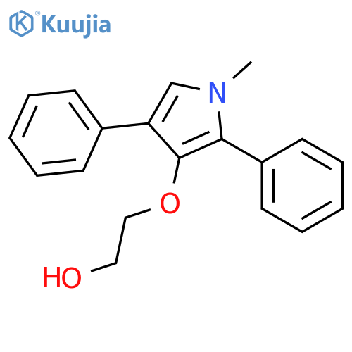 ETHANOL, 2-[(1-METHYL-2,4-DIPHENYL-1H-PYRROL-3-YL)OXY]- structure