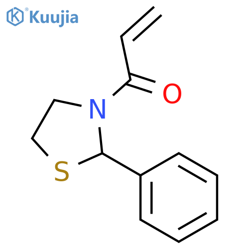 Thiazolidine, 3-(1-oxo-2-propenyl)-2-phenyl- structure