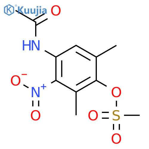 ACETAMIDE, N-[3,5-DIMETHYL-4-[(METHYLSULFONYL)OXY]-2-NITROPHENYL]- structure
