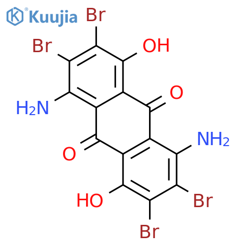 9,10-Anthracenedione, 1,5-diamino-2,3,6,7-tetrabromo-4,8-dihydroxy- structure