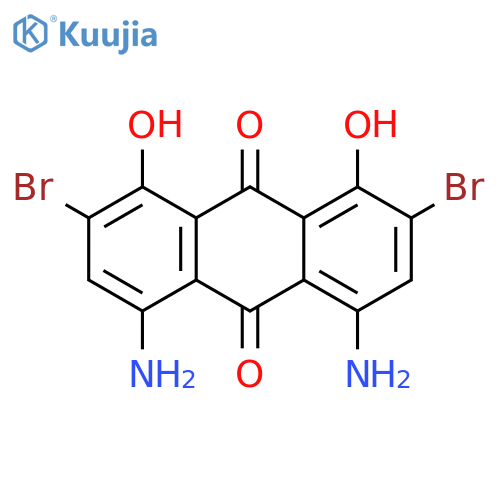 9,10-Anthracenedione, 4,5-diamino-2,7-dibromo-1,8-dihydroxy- structure