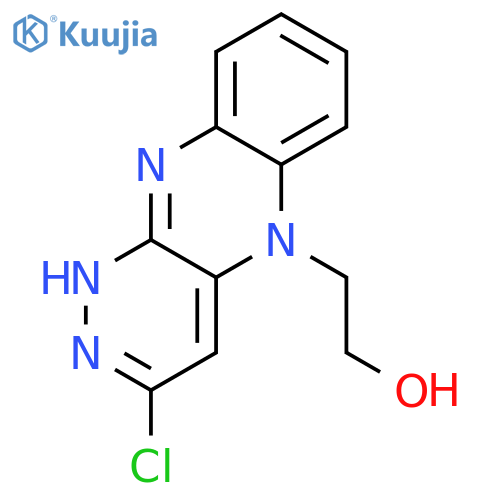 Pyridazino[3,4-b]quinoxaline-5(1H)-ethanol, 3-chloro- structure