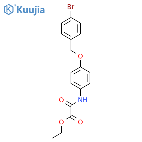ACETIC ACID, [[4-[(4-BROMOPHENYL)METHOXY]PHENYL]AMINO]OXO-, ETHYL ESTER structure