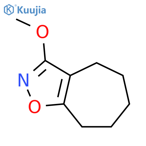 4H-Cyclohept[d]isoxazole, 5,6,7,8-tetrahydro-3-methoxy- structure