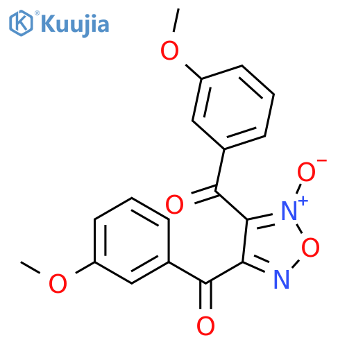METHANONE, (2-OXIDO-1,2,5-OXADIAZOLE-3,4-DIYL)BIS[(3-METHOXYPHENYL)- structure