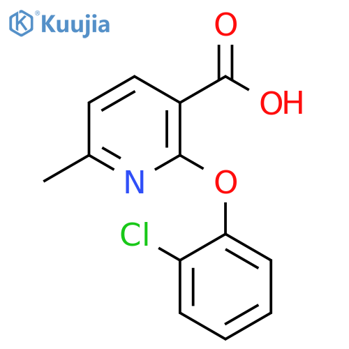 3-Pyridinecarboxylic acid, 2-(2-chlorophenoxy)-6-methyl- structure