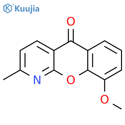 5H-[1]Benzopyrano[2,3-b]pyridin-5-one, 9-methoxy-2-methyl- structure