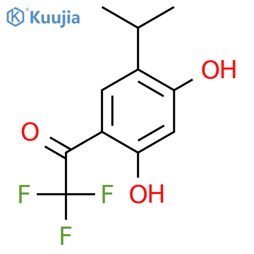 ETHANONE, 1-[2,4-DIHYDROXY-5-(1-METHYLETHYL)PHENYL]-2,2,2-TRIFLUORO- structure