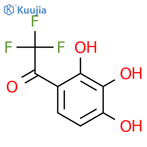 2,2,2-trifluoro-1-(2,3,4-trihydroxyphenyl)ethan-1-one structure