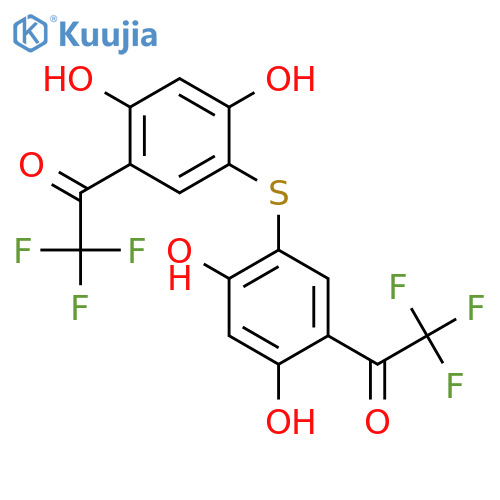 ETHANONE, 1,1'-[THIOBIS(4,6-DIHYDROXY-3,1-PHENYLENE)]BIS[2,2,2-TRIFLUORO- structure