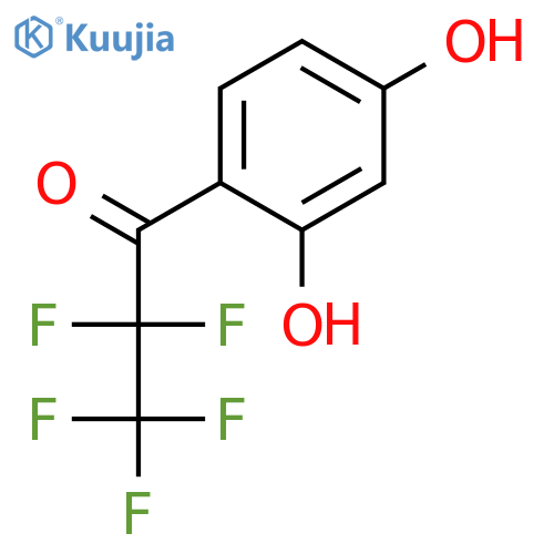1-Propanone, 1-(2,4-dihydroxyphenyl)-2,2,3,3,3-pentafluoro- structure