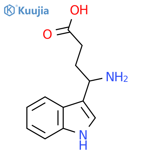 4-amino-4-(1H-indol-3-yl)butanoic acid structure