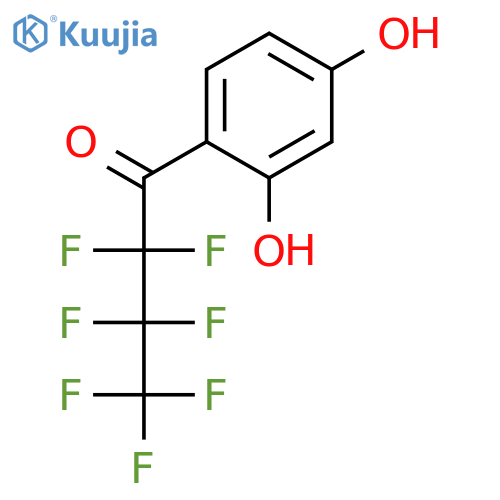 1-(2,4-Dihydroxyphenyl)-2,2,3,3,4,4,4-heptafluorobutan-1-one structure