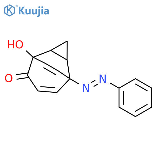 TRICYCLO[3.3.2.02,4]DECA-7,9-DIEN-6-ONE, 5-HYDROXY-1-(PHENYLAZO)- structure
