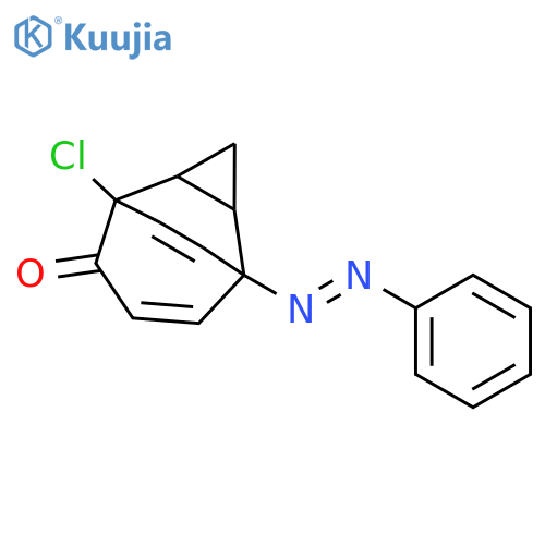 TRICYCLO[3.3.2.02,4]DECA-7,9-DIEN-6-ONE, 5-CHLORO-1-(PHENYLAZO)- structure