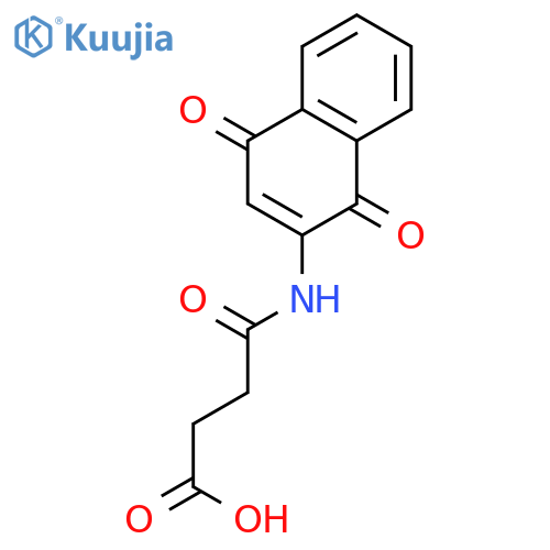BUTANOIC ACID, 4-[(1,4-DIHYDRO-1,4-DIOXO-2-NAPHTHALENYL)AMINO]-4-OXO- structure