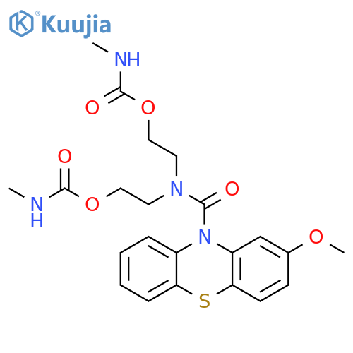 10H-Phenothiazine-10-carboxamide,2-methoxy-N,N-bis[2-[[(methylamino)carbonyl]oxy]ethyl]- structure