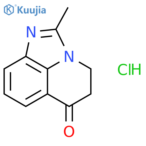 6H-Imidazo[4,5,1-ij]quinolin-6-one,4,5-dihydro-2-methyl-, hydrochloride (1:1) structure
