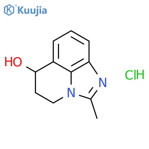 2-methyl-5,6-dihydro-4H-imidazo[4,5,1-ij]quinolin-6-ol hydrochloride structure